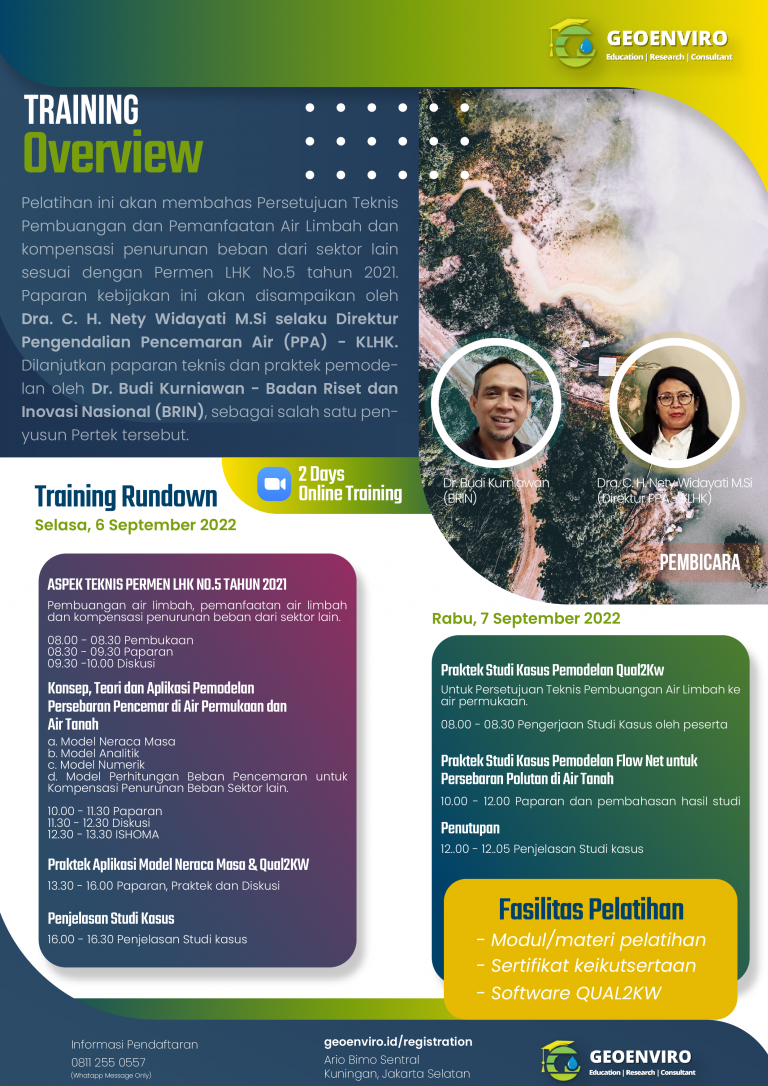 Pemodelan Persebaran Polutan untuk Pertek Pemenuhan Baku Mutu Air Limbah